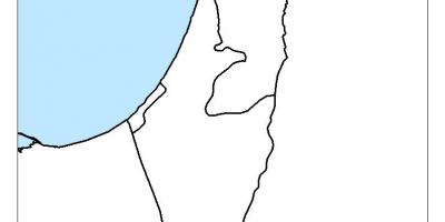 Mapa ng israel blangko