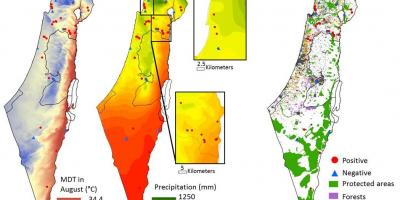 Mapa ng israel klima