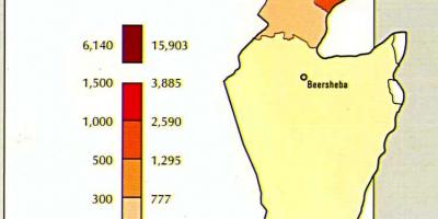 Mapa ng israel populasyon