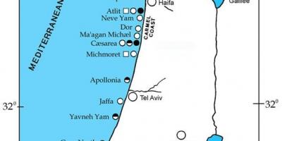 Mapa ng israel port